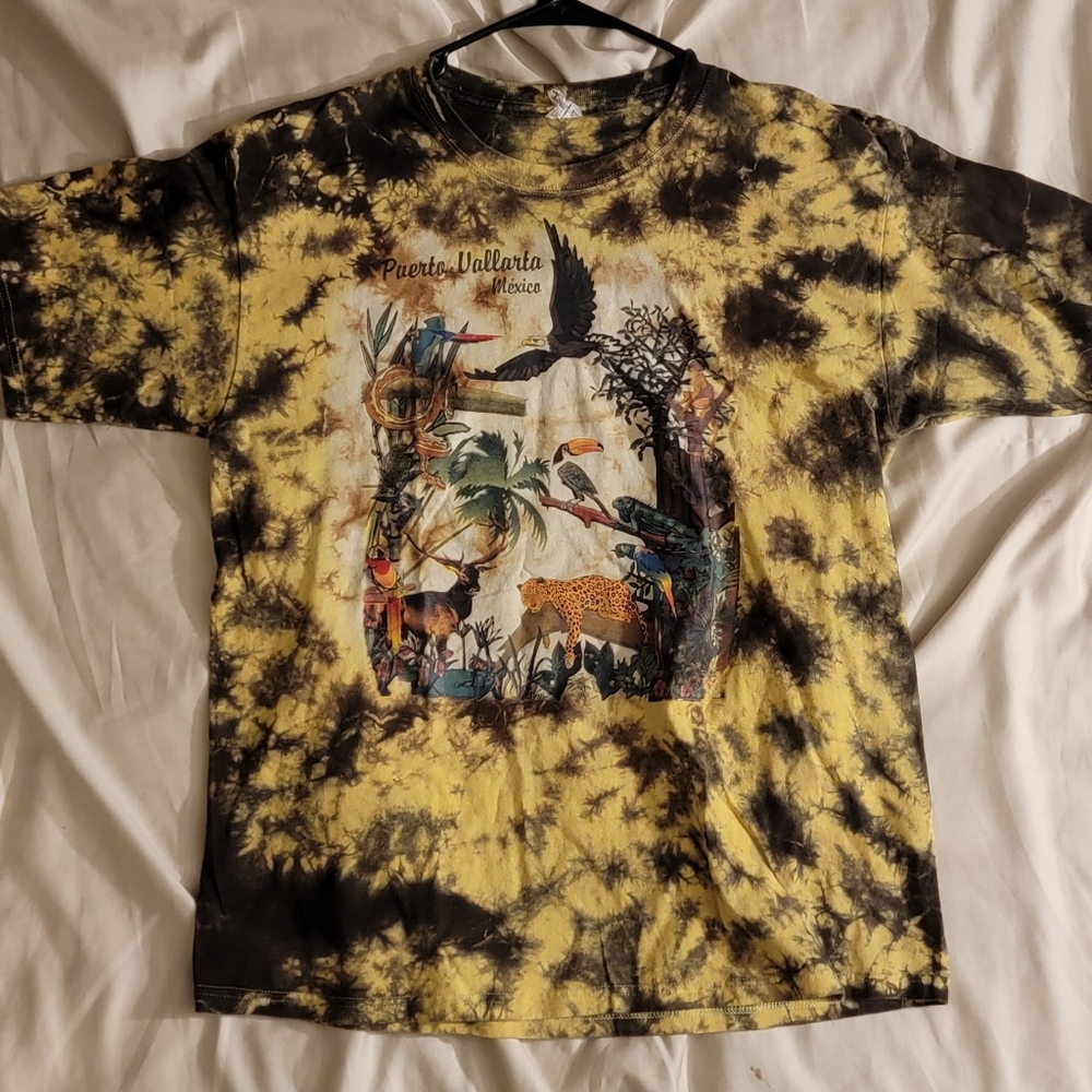 Vintage Puerto Vallarta Mexico Nature Tee Sz Lg